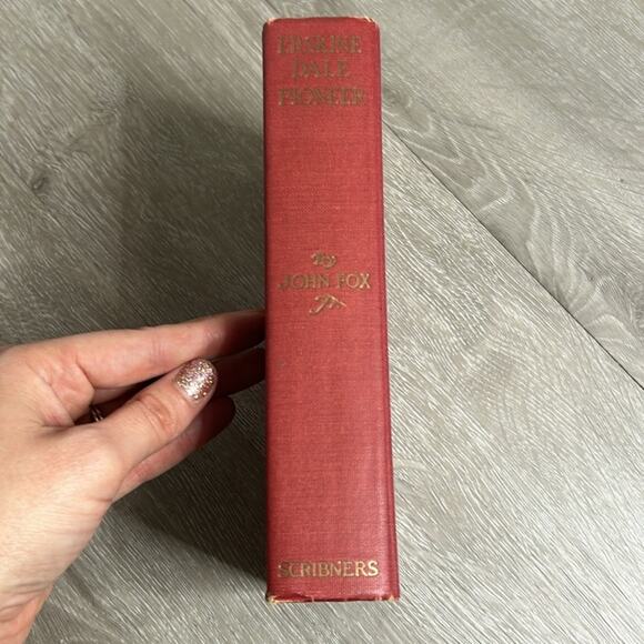 Antique Books- coffee table - red - 1920s- Erskine Dale Pioneer John Fox Jr - Picture 8 of 9